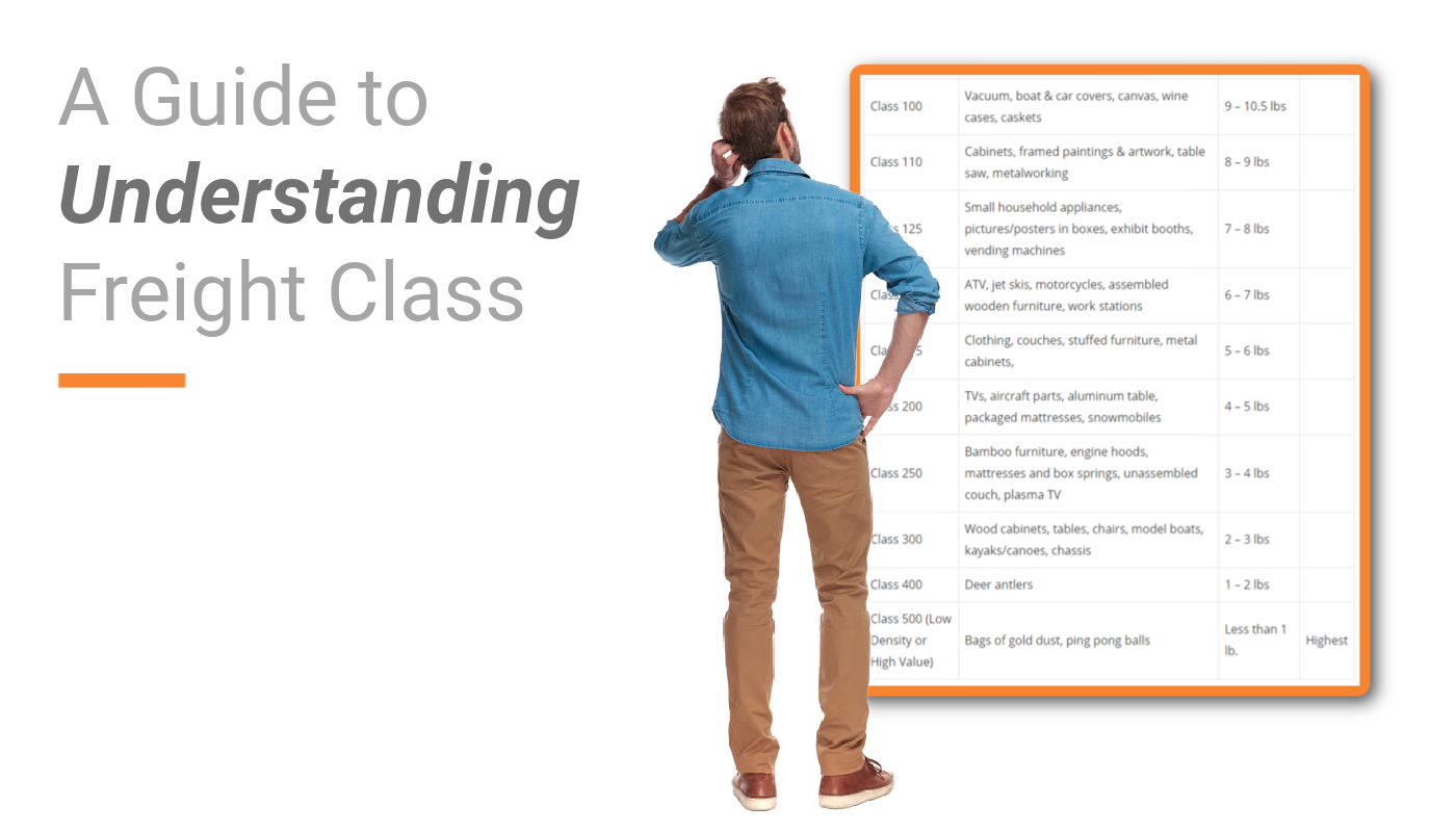 Freight Class Classification Chart – DCTIZD