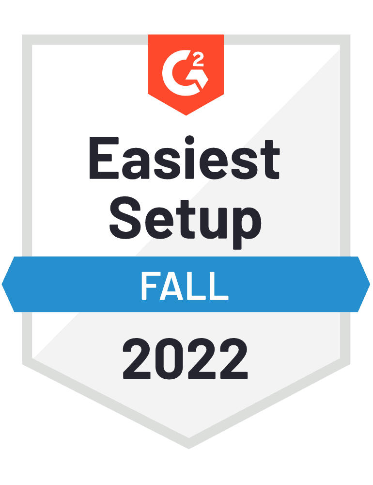 G2 Fall 2022 Easiest to Setup